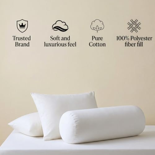 Image of SAJAVAT HOME Ultra Soft Microfiber Pillow | Hypoallergenic White Sleeping & Decorative Pillow Insert for Bed, Sofa & Home Comfort | 12x18 in (30x45 cm) | Pack of 1