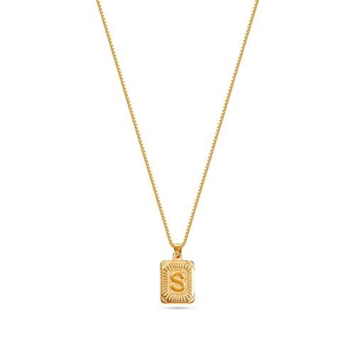 Image of Rubans Demi Fine Stainless Steel Alphabet Pendant CZ Gift for Women & Girls