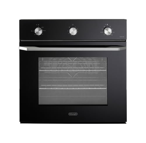 De'Longhi NSM 75N PPP Horno eléctrico multifunción, 11 funciones, triple cristal, 90 litros, marcos laterales, 5 niveles, función pizza, limpieza hidroclean, color negro, clase energética A