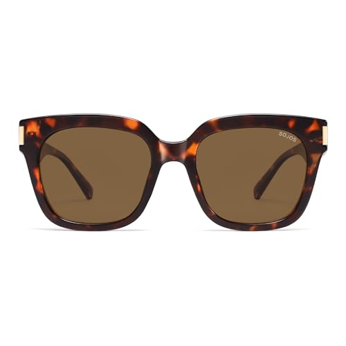 Image of SOJOS Polarized Sunglasses for Women Men Trendy Square Large Sun Glasses SJ2149