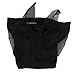 Funien Stretchable Horse Mesh Fly Mask with Ears Protection, Soft Horse Fly Mask for Radiation Resistance, Suitable for All Horses (Black)