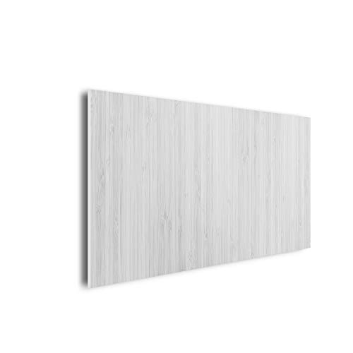 DON LETRA Cabecero para Cama de 90 y 105 cm, Madera Blanca, Cabecero Ligero y Económico, PVC, Diseños Originales, 110 x 60 x 1 cm, CM-039