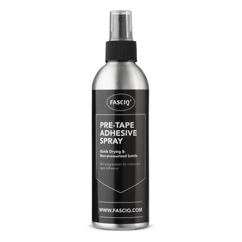 FASCIQ Pre-Tape Adhesive Spray for Kinesiology Tape | Quick Drying & Non-Pressurized Bottle | Pre-Taping Spray Cover