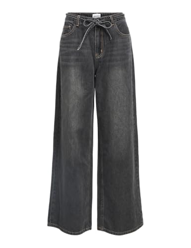 Jeans Wide Leg Objrosie MW Object pour femme coupe large en denim