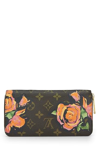 Pre-Loved Stephen Sprouse x Louis Vuitton Monogram Roses Zippy Wallet, Brown3
