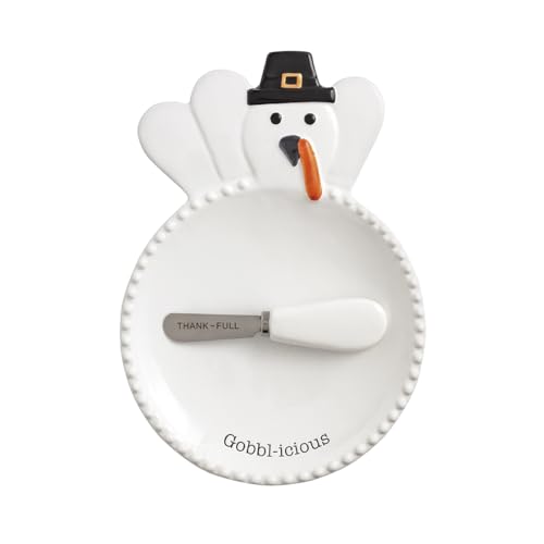 Mud Pie Thanksgiving Turkey Plate & Spreader Set Mud Pie Thanksgiving Turkey Plate & Spreader Set