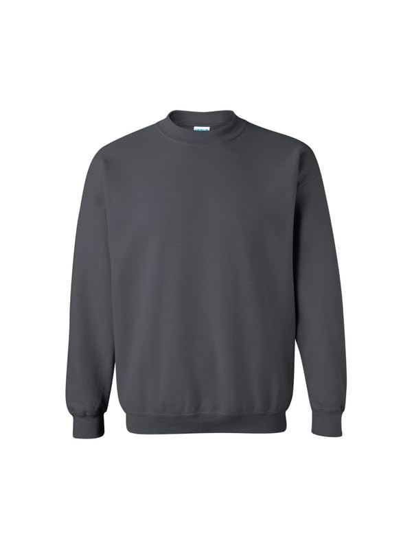 Chandail en molleton col ras-du-cou Gildan G18000 pour adulte en coloris charbon taille L