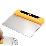 ADOFUNパテベラ スクレーパー 左官ヘラ 補修 パテナイフ スクレーパー 塗装 パテベラ パテスクレーパーゴムベラ パテ 壁穴補修キット 6インチ 金属ツール 仕上げ用工具 皮スキ機 掃除 壁紙 内装 下地用