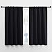 NICETOWN Black Out Curtain Panels for Kitchen - Energy Smart Decoration Thermal Insulating Blockout Drapes/Draperies for Small Window (2 Panels, 42 Inch Wide by 45 Inch Long)