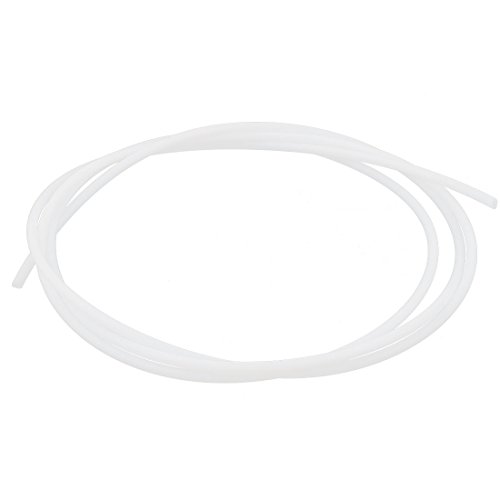Sourcingmap 2M Length 1mm ID 2mm OD PTFE Tubing Tube Pipe for 3D Printer RepRap