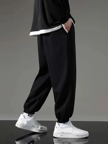 Image of dockstreet Mens Baggy fit Jogger /Sweatpants /Gym Gear, Trouser, Loose Home Relaxed Pants