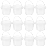 Ciieeo Contenedor de Almacenamiento de Alimentos Transparente 0,5l 12 Piezas Tapa Pp Mini Portátil para Snacks y Congelar, Cubo Reutilizable para Bocadillos en Cocina y Viaje