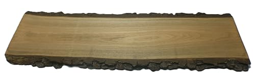 Rare Live Edge Persimmon (White Ebony) Wood Kiln Dry and Planed Slab 12", 24" Long and 8-10" Wide (24")
