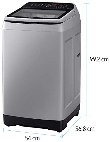 Image of Samsung 7.0 Kg Inverter 5 star Fully-Automatic Top Loading Washing Machine (WA70N4561SS /TL, Imperial Silver, Wobble Technology)