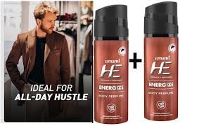 Image of HE Energize Body Perfume for Men | Long Lasting |120ml | Pack of 2