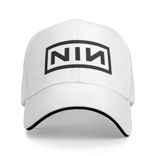Clásicos de la Moda Nine Inch Nails Logo Sombrero Hombres Mujeres Al Aire Libre Sombrero De Papá Gorras De Sol Gorras De Sol Ajustable Gorra De Béisbol De Poliéster Regalos De Verano Hip Hop