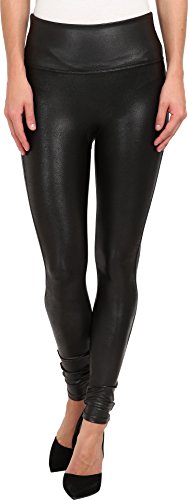 Spanx Women s Ready-to-Wow! Faux Leather Leggings Black Pants LG X 30