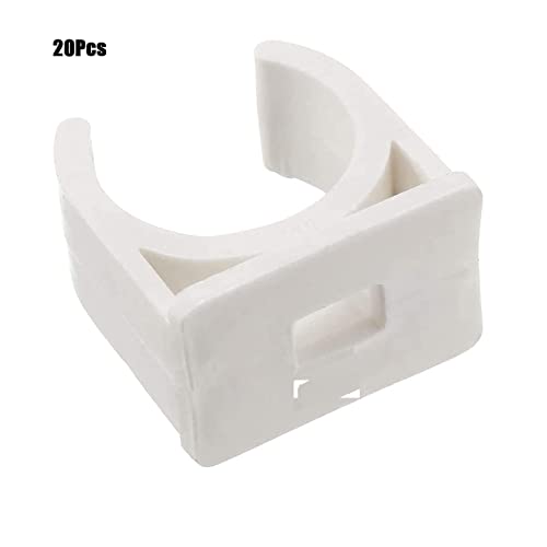 TOP-VIGOR 20pcs 25mm PVC Water Pipe Clamps Clips Fit for 25mm/1 Inch OD TV Trays Tubing Hose Hanger Support Pex Tubing Hose Clamps Universal Single Pipe Clip - Image 3