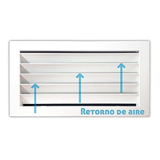 Rejilla de ventilación retorno blanco