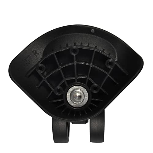 2Pcs Replacement Swivel Wheels, 3.1 x 3.5 x 2.2inch, 360 ° Swivel Plastic Luggage Suitcase Wheels, Universal Wheel Draw Bar Box Accessory-Black