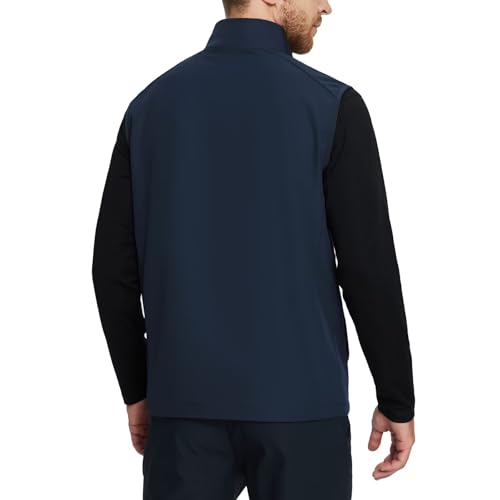 Image of M MAELREG Mens Vests Outerwear Windproof Lightweight Softshell Vests Zip Pockets Sports Sleeveless Jacket Golf Vests for Men