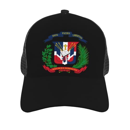 Flag of The Dominican Republic Mesh Baseball Cap - Classic Adjustable Peaked Cap, Trucker Hat for Men and Women2