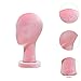 Generic Mannequin Head Velvet Wig Stand Hat Display Stand Manikin Head for Store Beauty Salon, Pink, Height 33cm