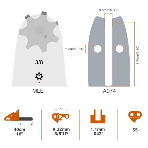 Savior 16-Inch Bar & R55 Chain Combo