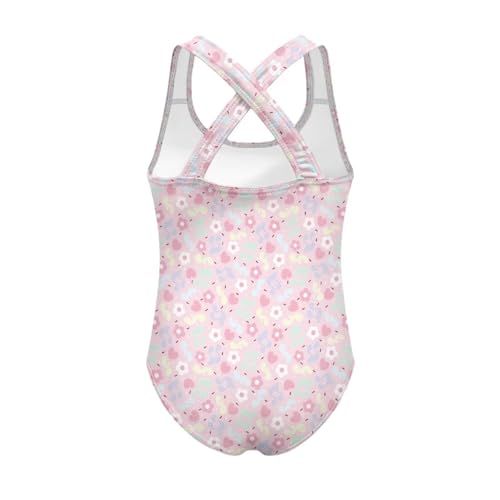 Image of Girls One Piece Swimsuits Axolotl Cross Back Swimwear Beach Summer Quick Dry Beach Bathing Suit