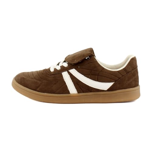 Steve Madden Women's Women's Madrid Sneaker, Brown, 7.52