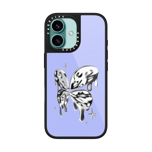 Coque iPhone 16 CASETiFY Papillon Chromé idéale pour vos sorties