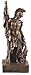 708-10312 Heiliger Florian, Miniatur, Schutzpatron der Feuerwehr, aus Kunststein, mit Bronzefarbe bemalt, Veronese Kollektion