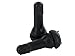 ABN Snap-in Standard Length Black Rubber Valve Stem (TR413) 4-Pack for Tubeless 0.453in 11.5mm Rim Holes on Vehicles