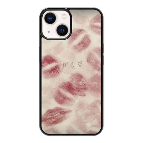 qizjio Coquette Lips Phone Case Shockproof Protective Kiss Phone Case for iPhone 14 Plus