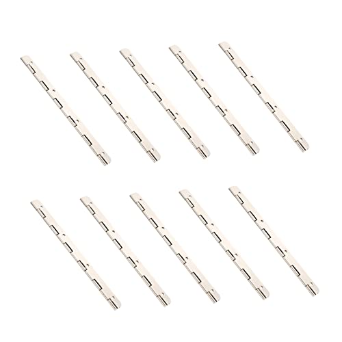 HOUDERCO 10pcs Nickel Hinges Cabinet Door Hinge Accessories Frame Replacement for Home