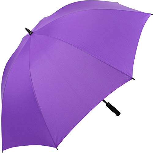iX-brella Leichter Voll-Fiberglas- Regenschirm für 2 Personen XXL (lila)