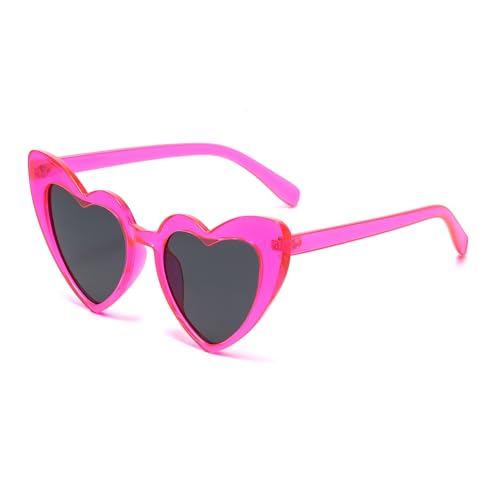 Heart Sunglasses for Women Trendy Cat Eye Love Shaped Sunglasses Vintage Lovely Retro Cute Sun Glasses