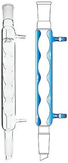 Chemglass CG-1206-05 Series CG-1206 Allihn Condenser, 300 mm Jacket Length, 24/40 Joint, 430 mm Height