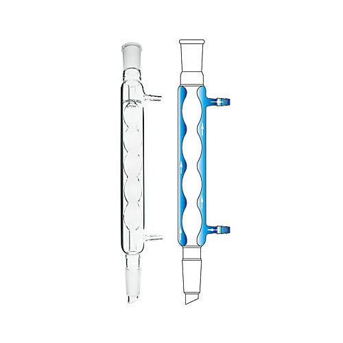 Chemglass CG-1206-03 Series CG-1206 Allihn Condenser, 250 mm Jacket Length, 24/40 Joint, 380 mm Height