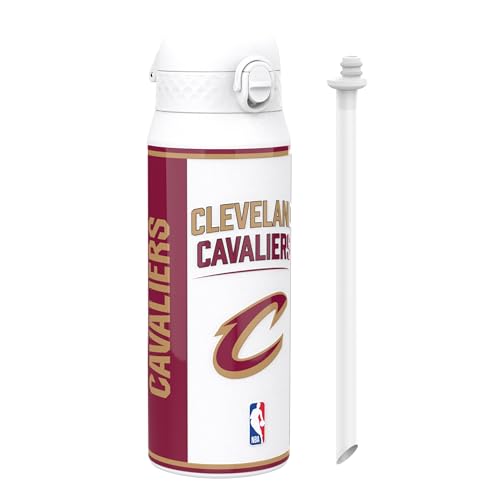 NBA Cleveland Cavaliers Gourde Thermique Avec Paille Amovible, 750ml/24oz, Bouteille Étanche À Isolation Sous Vide, Facile À Ouvrir, Verrou Sécurisé,...