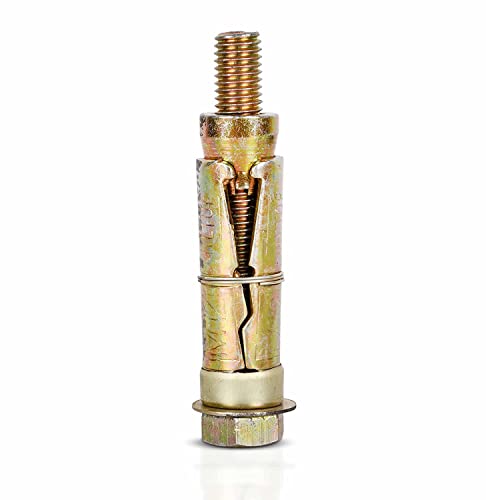 VENOM Iron Metal Wall Anchor Brass Fasteners Golden Bullet Anchor Bolt Screw (8MM, Pack of 10) (Model: LOT) - Image 3 thumbnail