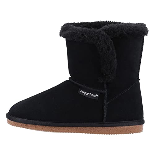 Hush Puppies Womens Ashleigh Slipper, Black, 5 UK