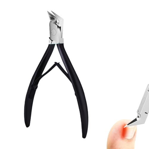 Libiyi Outfany Easyclip Ingrown Toenail Clipper, Professional Stainless Steel Toenail Clipper for Thick Ingrown Nails, Ergonomic Toenail Clipper (Black) -  ElleBloom