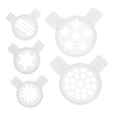 FUNOMOCYA 5 Piezas Boquilla de Máquina de Helado de Reemplazo Accesorios de Boquilla para Helado de Diámetro Interior para Tiendas y Bares de Postres