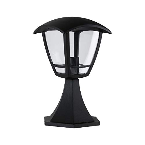 Preisvergleich Produktbild Paulmann 94393 Außenleuchte Minipollerleuchte Classic Curved IP44 dimmbar Außenbeleuchtung Klar, Schwarz Außenlampe Kunststoff Gartenlampe E27
