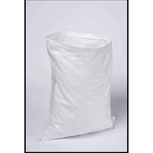 Image of Heavy-Duty PP White Woven Bora /Bags for Rice, Wheat, Grains & Vegetables - 36x60 Inch (Pack of 10)