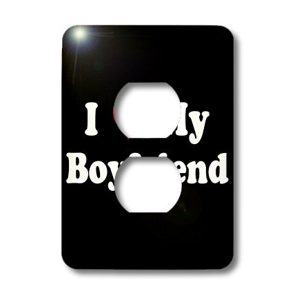I Love My Boyfriend 2 prises - Décorez la chambre de votre couple avec cette double plaque