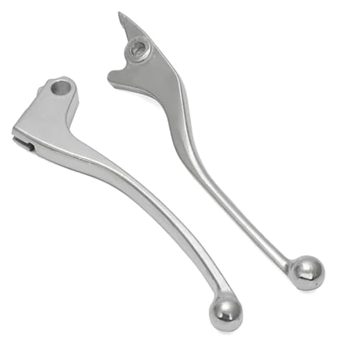 Palanca de freno y embrague de aluminio para CB500R y CB300 con acabado plateado