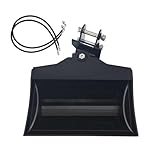 24 in /600mm No Teeth Mini Excavator Bucket, Flat Tooth Backhoe Bucket, Attachment for Machinery Excavators,for Small Excavators,Span: 90MM/3.54in, Hole Diameter: 25MM/0.98in