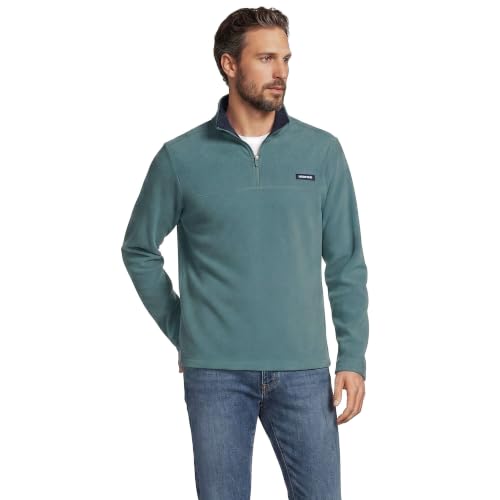 Image of Lands' End Men's Anyweather Fleece Quarter Zip Pullover